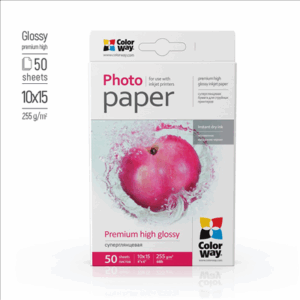 ColorWay Photo Paper, 50 sheets | 255 g/m² | 10x15 | Premium High Glossy - Image 3
