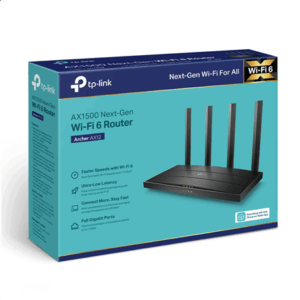 Wireless Router|TP-LINK|Wireless Router|1500 Mbps|Wi-Fi 6|1 WAN|3x10/100/1000M|Number of antennas 4|ARCHERAX12 - Image 5
