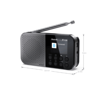 Sharp OSAKA Pocket/Handheld Portable Digital Radio | DR-P520(GY) | Bluetooth - Image 2