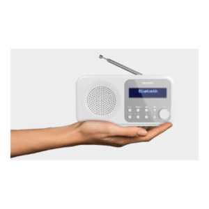 Sharp DR-P420(WH) Tokyo Portable Digital Radio, FM/DAB/DAB+, Bluetooth 5.0, USB or Battery Powered, Snowy White | Sharp | Tokyo Portable Digital Radio | DR-P420(WH) | Bluetooth | White - Image 14