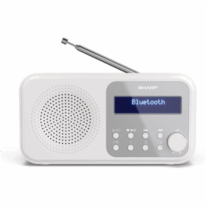 Sharp DR-P420(WH) Tokyo Portable Digital Radio, FM/DAB/DAB+, Bluetooth 5.0, USB or Battery Powered, Snowy White | Sharp | Tokyo Portable Digital Radio | DR-P420(WH) | Bluetooth | White - Image 3