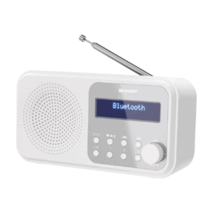 Sharp DR-P420(WH) Tokyo Portable Digital Radio, FM/DAB/DAB+, Bluetooth 5.0, USB or Battery Powered, Snowy White | Sharp | Tokyo Portable Digital Radio | DR-P420(WH) | Bluetooth | White - Image 6