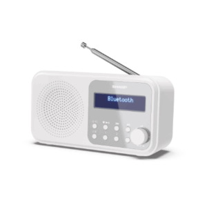 Sharp DR-P420(WH) Tokyo Portable Digital Radio, FM/DAB/DAB+, Bluetooth 5.0, USB or Battery Powered, Snowy White | Sharp | Tokyo Portable Digital Radio | DR-P420(WH) | Bluetooth | White - Image 7