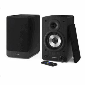 Sharp CP-SS30 Bookshelf Speakers, Black | Sharp | Speakers | CP-SS30(BK) Bookshelf | 60 W | Bluetooth | Black | Wireless connection - Image 1