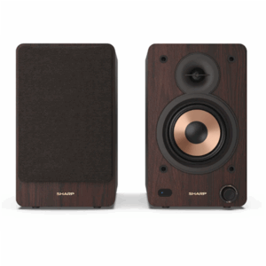 Sharp CP-SS30 Bookshelf Speakers, Brown | Sharp | Speakers | CP-SS30(BR) Bookshelf | 60 W | Bluetooth | Brown | Wireless connection - Image 2