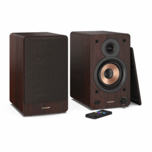 Sharp CP-SS30 Bookshelf Speakers, Brown | Sharp | Speakers | CP-SS30(BR) Bookshelf | 60 W | Bluetooth | Brown | Wireless connection - Image 8