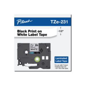Brother | TZ-231 Laminated Tape | Black on White | TZe | 8 m | 1.2 cm - Image 9