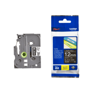 Brother | TZe-335 Laminated Tape | White on Black | TZe | 8 m | 1.2 cm - Image 5