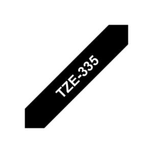 Brother | TZe-335 Laminated Tape | White on Black | TZe | 8 m | 1.2 cm - Image 6