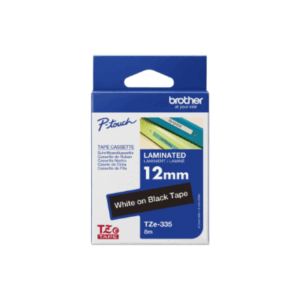 Brother | TZe-335 Laminated Tape | White on Black | TZe | 8 m | 1.2 cm - Image 11
