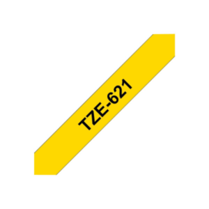 Brother | TZe-621 Laminated Tape | Black on Yellow | TZe | 8 m | 9 cm - Image 11