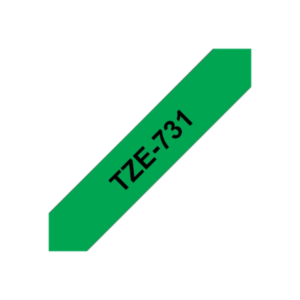 Brother | TZe-731 Laminated Tape | Black on Green | TZe | 8 m | 1.2 cm - Image 13