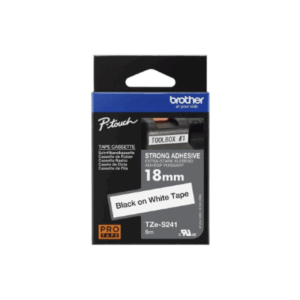 Brother | TZe-S241 Strong Adhesive Laminated Tape | Black on White | TZe | 8 m | 1.8 cm - Image 10