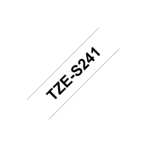 Brother | TZe-S241 Strong Adhesive Laminated Tape | Black on White | TZe | 8 m | 1.8 cm - Image 3