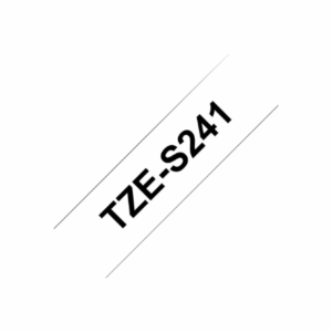 Brother | TZe-S241 Strong Adhesive Laminated Tape | Black on White | TZe | 8 m | 1.8 cm - Image 5