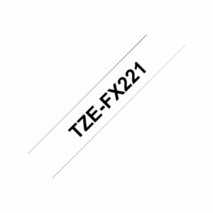 Brother | TZe-FX221 Flexible ID Laminated Tape | Black on White | TZe | 8 m | 0.9 cm - Image 17