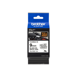 Brother | TZe-FX221 Flexible ID Laminated Tape | Black on White | TZe | 8 m | 0.9 cm - Image 7
