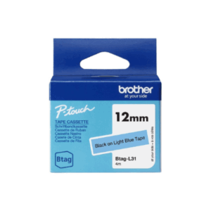 Brother BTAG-L31 | Black on Light Blue | Btag - Image 4