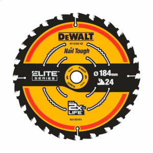 DEWALT | DT10302-QZ EXTREME 2nd Fix Circular Saw Blade 184mm 16mm Bore 24T - Image 2
