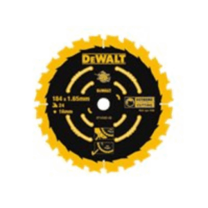 DEWALT | DT10302-QZ EXTREME 2nd Fix Circular Saw Blade 184mm 16mm Bore 24T - Image 3
