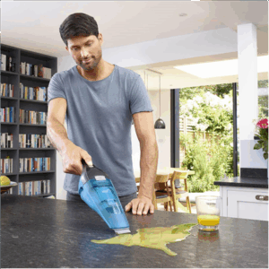 BLACK & DECKER | Vacuum Cleaner | WDC215WA-QW | Cordless operating | Handstick | 7.2 V | Operating time (max) 10 min | Blue - Image 5