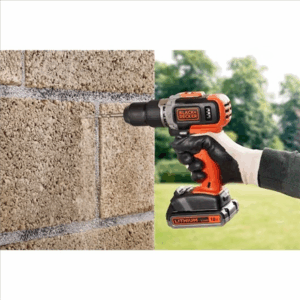 BLACK & DECKER | Cordless Drill/Driver with  2.0 Ah/4.0 Ah Battery | BCD003MEM2K-QW | 18 V | 2.0/4.0 Ah | Lithium - Image 4