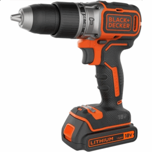 BLACK & DECKER 18V Drill Driver with 2x2.0 Ah Batteries | BCD383D2XK-QW - Image 2