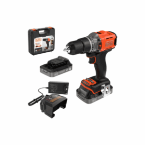 BLACK & DECKER 18V Drill Driver with 2x2.0 Ah Batteries | BCD383D2XK-QW - Image 6