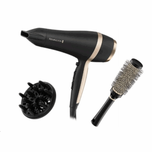 Remington Salon Smooth Hair Dryer Gift Set | D6940GP | 2100 W | Number of temperature settings 3 | Ionic function | Diffuser nozzle | Black - Image 2