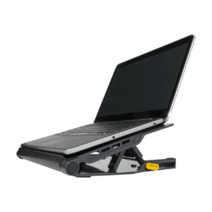 Targus Stand | Chill Mat with 4 USB-A Port Hub - for up to 16-inch Laptops | Black/Grey - Image 2