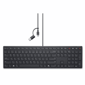 Dell | KB525C | Klaviatūra | Wired | Russian | Black | USB-C