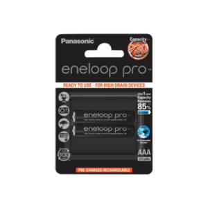 Įkraunamos baterijos PANASONIC ENELOOP PRO AAA 930 mAh 2 szt (BK-4HCDE/2CP) - Image 4