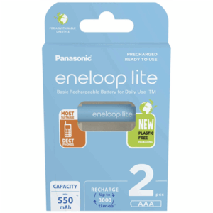 Panasonic | Rechargeable Batteries | ENELOOP Lite BK-4LCCE/2BE | AAA | 550 mAh | 2 pc(s)
