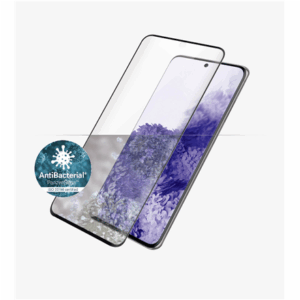 PanzerGlass | Samsung | Galaxy S21 Ultra Series | Antibacterial glass | Black | Case Friendly, Compatible with the in-screen fingerprint reader | Antifingerprint screen protector - Image 1