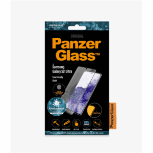 PanzerGlass | Samsung | Galaxy S21 Ultra Series | Antibacterial glass | Black | Case Friendly, Compatible with the in-screen fingerprint reader | Antifingerprint screen protector - Image 2