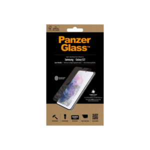 PanzerGlass | Samsung | Galaxy S22 | Tempered glass | Transparent | Case friendly. Compatible with ultrasonic fingerprint sensor. 100 % touch sensitivity. Antibacterial (ISO 22196 certified & JIS 22810 approved) | Screen Protector - Image 13