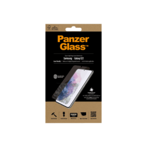 PanzerGlass | Samsung | Galaxy S22 | Tempered glass | Transparent | Case friendly. Compatible with ultrasonic fingerprint sensor. 100 % touch sensitivity. Antibacterial (ISO 22196 certified & JIS 22810 approved) | Screen Protector - Image 15