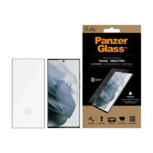 PanzerGlass | Samsung | Galaxy S22 Ultra | Tempered glass | Black | Case friendly. Compatible with ultrasonic fingerprint sensor. 100 % touch sensitivity. Antibacterial (ISO 22196 certified & JIS 22810 approved) | Screen Protector - Image 7