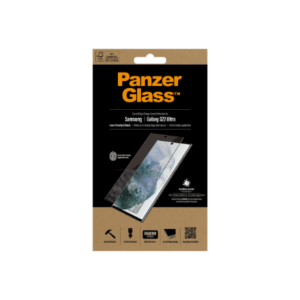 PanzerGlass | Samsung | Galaxy S22 Ultra | Tempered glass | Black | Case friendly. Compatible with ultrasonic fingerprint sensor. 100 % touch sensitivity. Antibacterial (ISO 22196 certified & JIS 22810 approved) | Screen Protector - Image 8