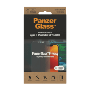 PanzerGlass | Screen protector | Apple | iPhone 14/13/13 Pro | Glass | Black | Ultra-Wide Fit | Privacy - Image 5