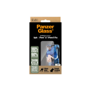 PanzerGlass Screen protector | Apple | iPhone 16 Plus/iPhone 15 Plus | Glass | Transparent | Ultra-Wide Fit - Image 4