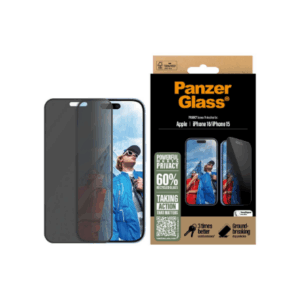 PanzerGlass Screen protector | Apple | iPhone 16/iPhone 15 | Glass | Black | Ultra-Wide Fit - Image 3