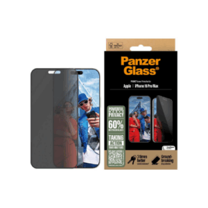 PanzerGlass Screen protector | Apple | iPhone 16 Pro Max | Glass | Black | Ultra-Wide Fit - Image 3