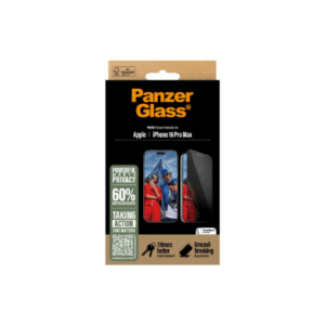 PanzerGlass Screen protector | Apple | iPhone 16 Pro Max | Glass | Black | Ultra-Wide Fit - Image 6