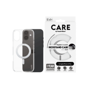 CARE by PanzerGlass Case Feature | Back protection | Apple | iPhone 16 Plus | Recycled plastic | Silver | Kickstand & MagSafe - Image 8