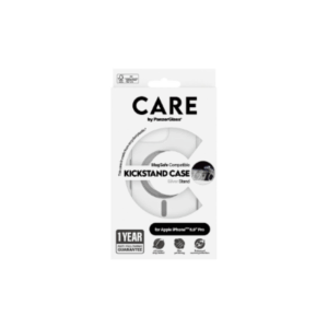 CARE Feature Case | Back cover | Apple | iPhone 16 Pro Max | Recycled plastic | Silver | Kickstand & MagSafe - Image 6