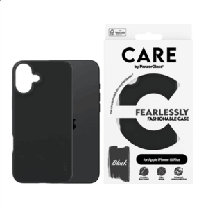 CARE by PanzerGlass Case Fashion | Back protection | Apple | iPhone 16 Plus | Recycled plastic | Black - Image 4