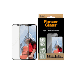 PanzerGlass Screen protector | Apple | iPhone 13/iPhone 13 Pro/iPhone 14/iPhone 16e | Glass | Transparent | Ultra-Wide Fit W. Aligner - Image 3