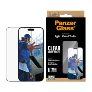 PanzerGlass Screen protector | Apple | iPhone 17 Pro Max | Glass | Transparent | Ultra-Wide Fit w. EasyAligner - Image 4