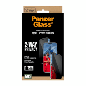 PanzerGlass Screen protector | Apple | iPhone 17 Pro Max | Glass | Transparent | Ultra-Wide Fit w. EasyAligner - Image 5